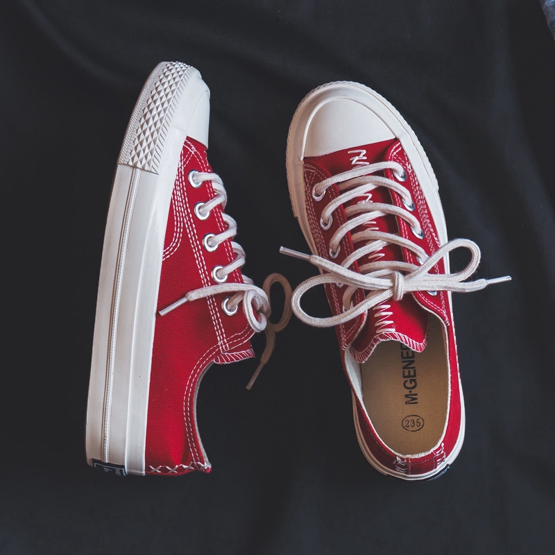 Giày thể thao canvas Hàn Quốc đế bằng thời trang nữ tính