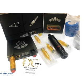 GIÁ THAY LÝ--(combo máy xăm PEN ) TẶNG 5kim+2 cuốn máy