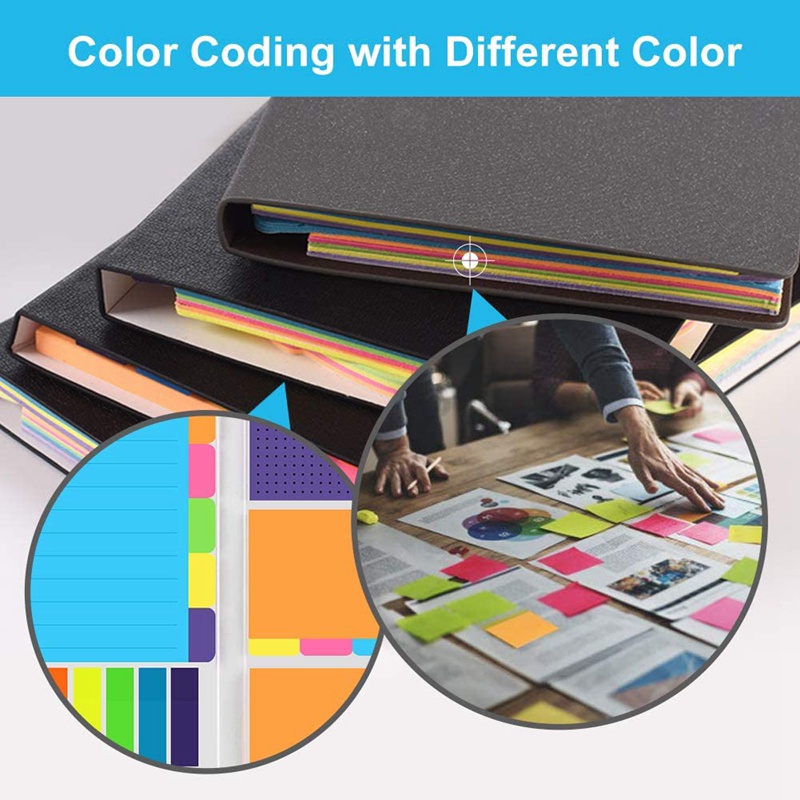 Bộ Sổ Ghi Chú 6 Tờ 432 Cỡ Nhỏ Nhiều Kích Cỡ Có Keo Dính Nhiều Kích Thước