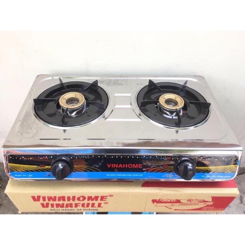 Bếp gas đôi inox