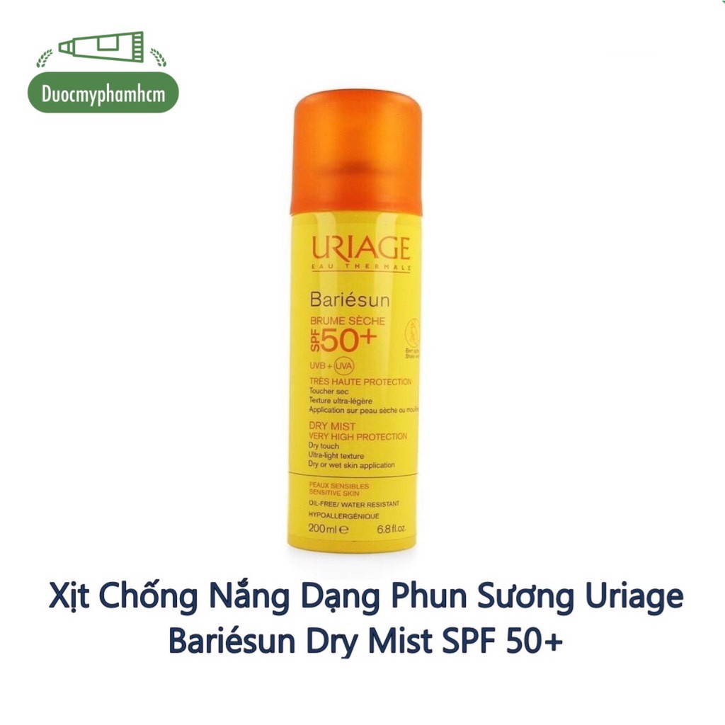 Xịt Chống Nắng Dạng Phun Sương Uriage Bariésun Dry Mist SPF 50+