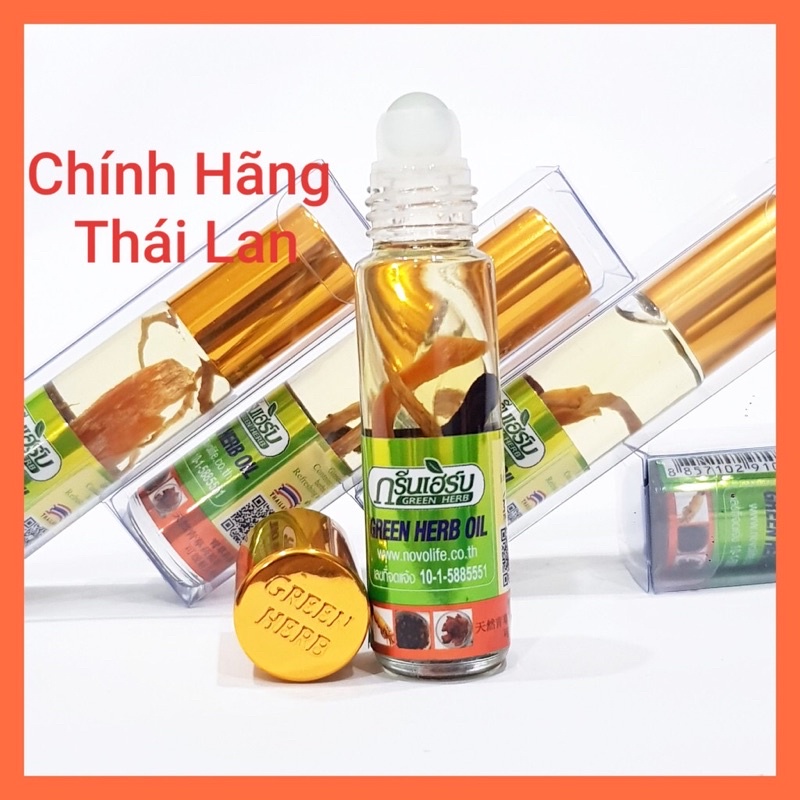 Dầu lăn Nhân sâm Nội địa Thái Lan. dầu thơm, nóng ấm