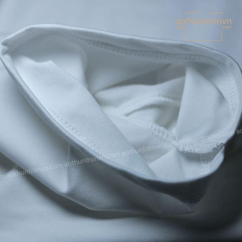 Áo thun trơn cotton 4 chiều mặc mát ngắn tay cổ tròn RIN STORE màu trắng phom basic suông rộng