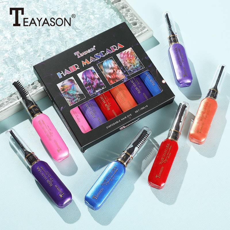 Set 6 Kem Nhuộm Tóc Tạm Thời Không Độc Hại An Toàn Cho Sức Khỏe
