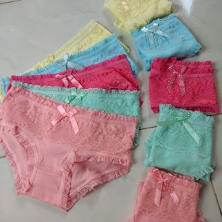 Quần  lót  cotton ren công  chúa.