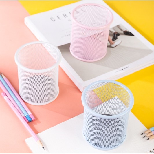 Giá Đỡ Bút Bằng Lưới Kim Loại Nhiều Màu Sắc Để Bàn Tiện Dụng