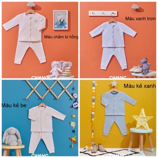 Sale bộ dài tay cúc giữa chaang -4 màu