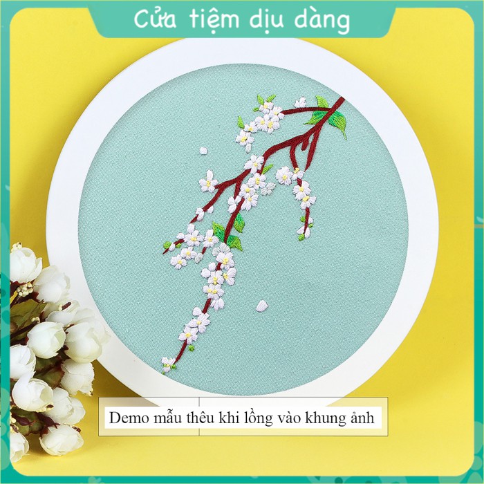 Set thêu embroidery  - cành hoa 1