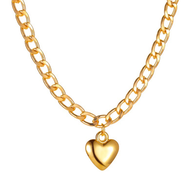 Vòng Cổ Choker Mặt Trái Tim Thời Trang Cho Nữ