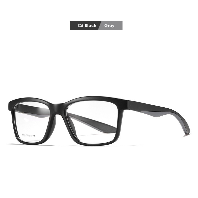 Fashion hit color glasses frame retro square glasses frame new TR90 black thick frame glasses KD7112
