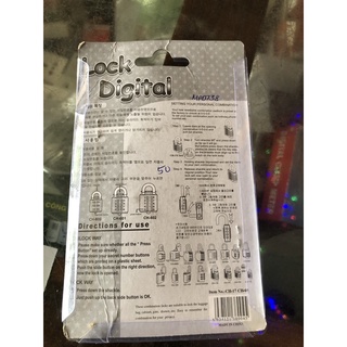 Ổ khoá số inox 10 số bấm