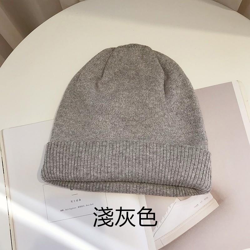 Mũ Len Dệt Kim Màu Trơn Thời Trang Thu Đông Hàn Quốc Dành Cho Nữ