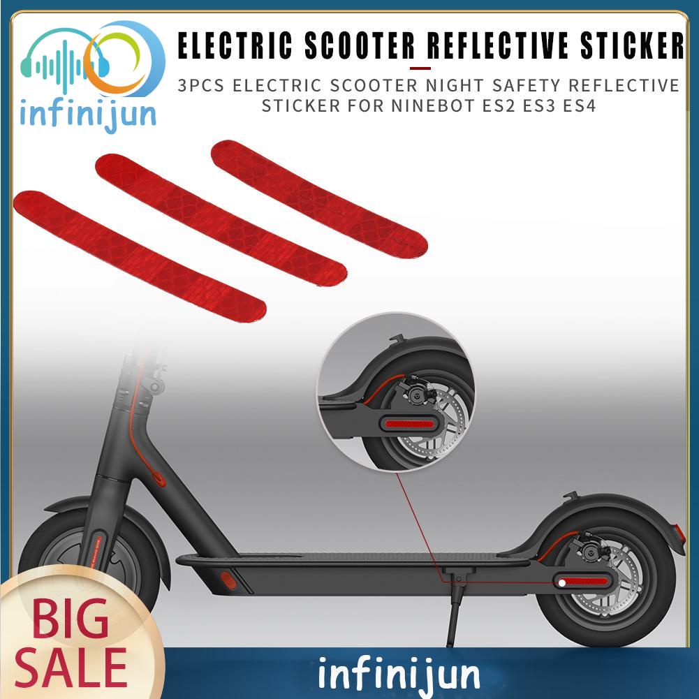 Set 3 Dải Phản Quang An Toàn Cho Xe Điện Ninebot Es2 Es3 Es4