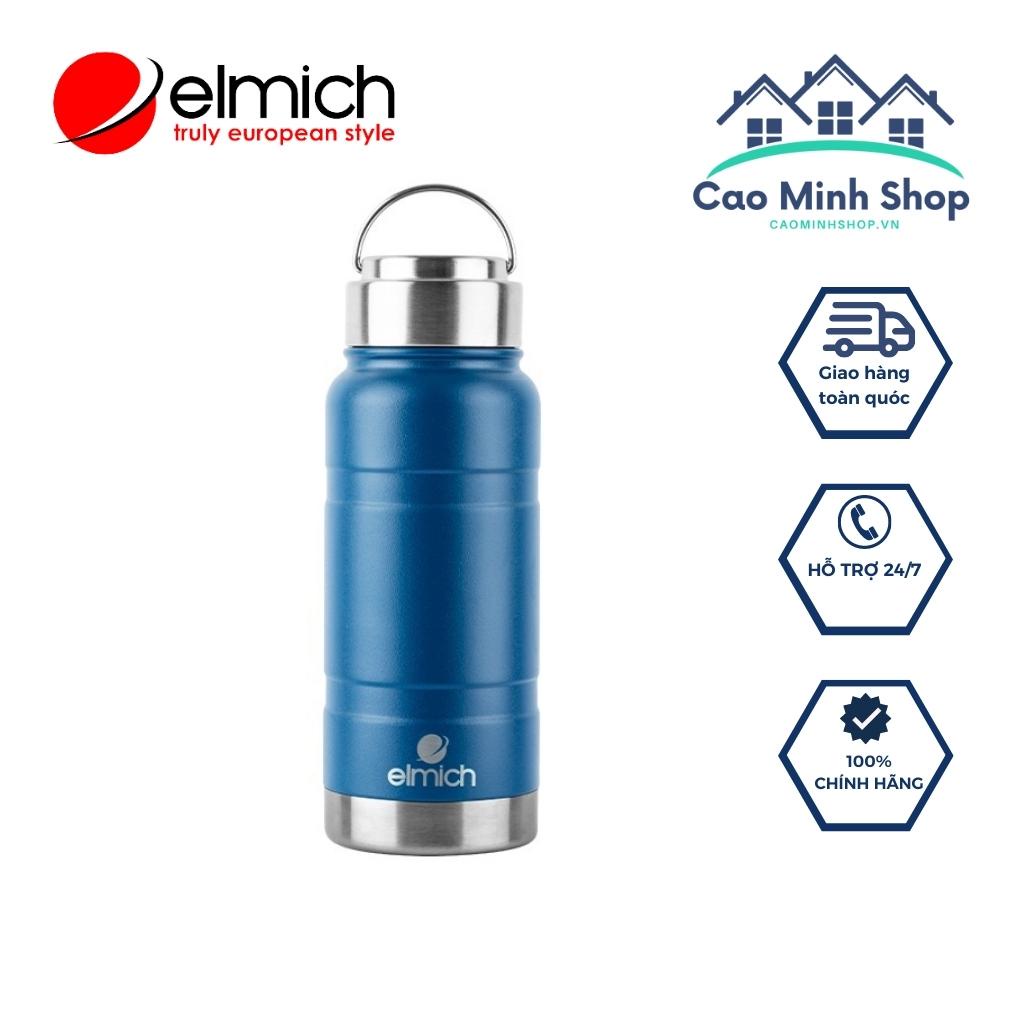 Bình nước, bình giữ nhiệt Elmich EL8014, dung tích 520ml, inox 304 cao cấp, sang trọng, chính hãng - Cao Minh Shop