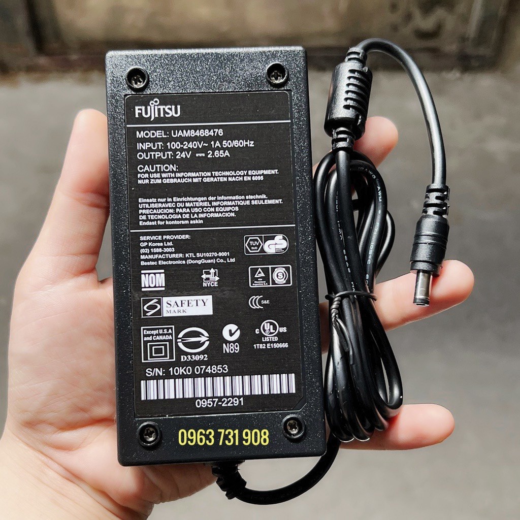 Adapter nguồn Máy in nhãn Brother PT9700PC 24V 2.65A
