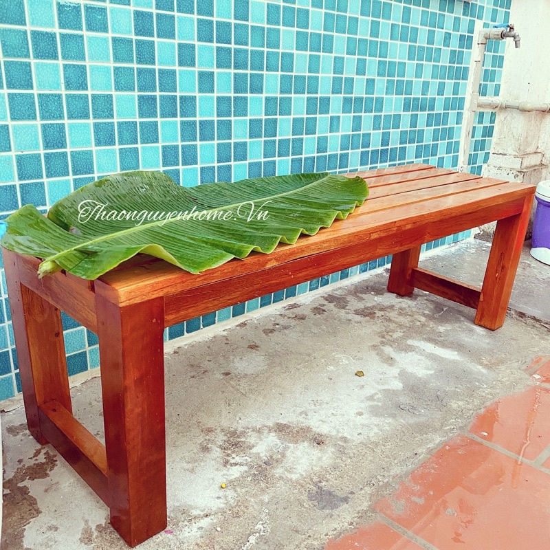 Ghế băng dài gỗ thịt tự nhiên (ghế Pallet decor)