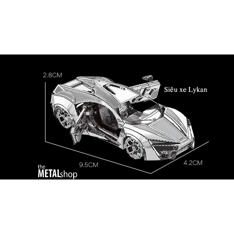 Mô hình lắp ráp xe ô tô cỡ vừa