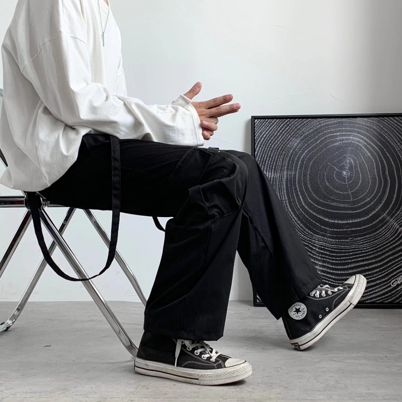 Quần Yếm Dài Nhiều Túi Có Thể Tháo Rời Thời Trang Xuân Hè Cho Nam