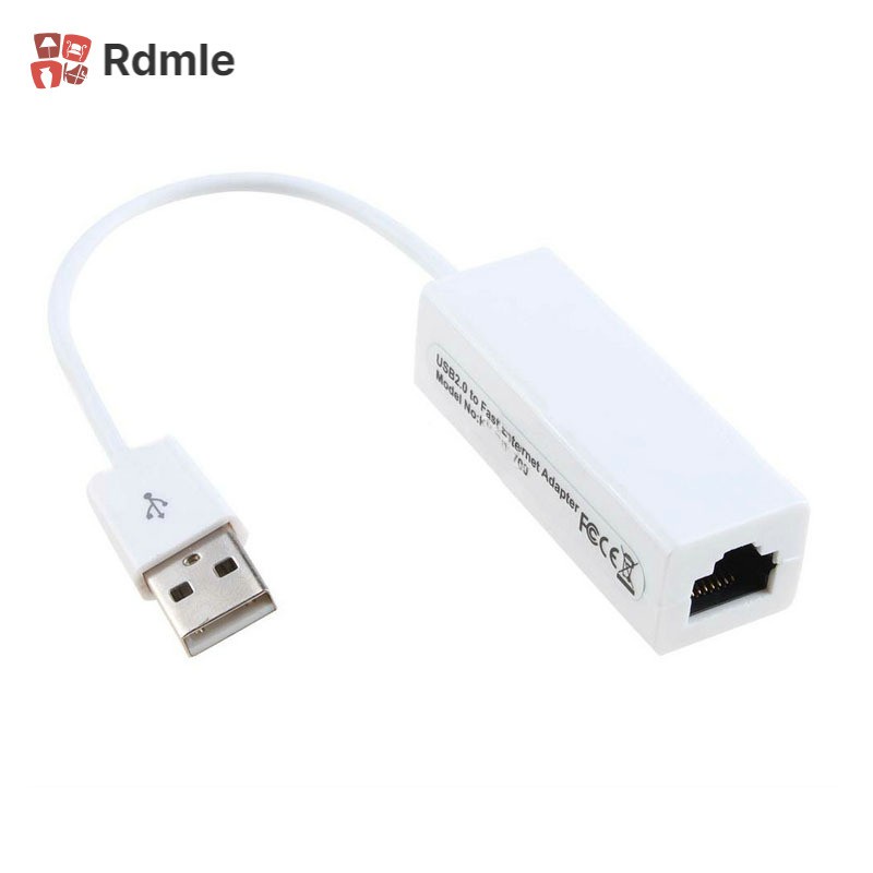 Bộ Chuyển Đổi Mạng Lan Rdmle Usb 2.0 Sang Rj45 Ethernet Lan 10 / 100mbps Cho Win 7 / 8 / 10