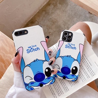 Xiaomi Redmi Note 9 Remi Note 8 Pro Redmi 8 Redmi Note 7 Redmi Note 6 Pro Redmi K30 Pro Redmi K20 Mi A2 Lite Mi 9 Mi 8 Lite Cute Cartoon Stitch PU Leather Back Casing Case