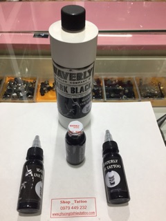 Mực xăm Waverly đen bóng: 30ml( hàng có sẵn)