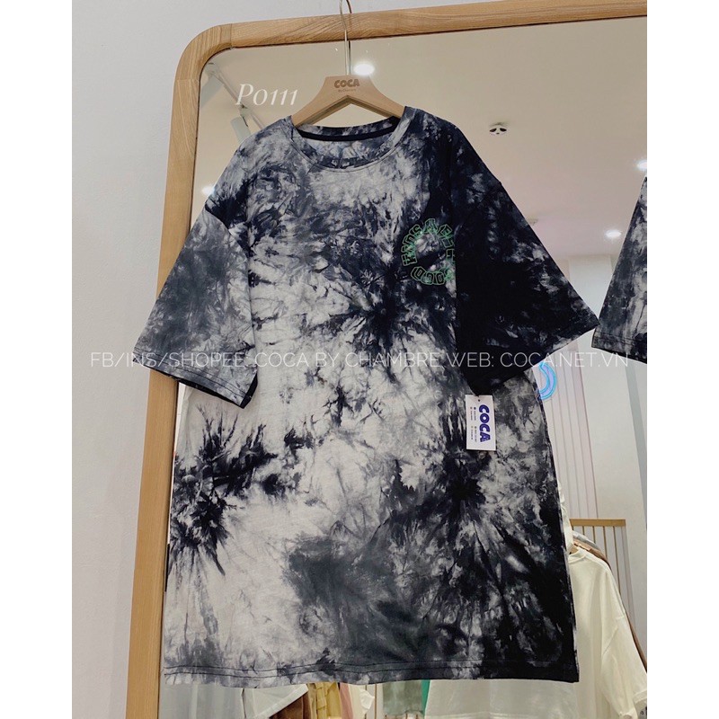 [P0111] Áo thun áo phông loang form rộng unisex KIDS vải cotton mỏng mát (Có sẵn/ảnh thật)