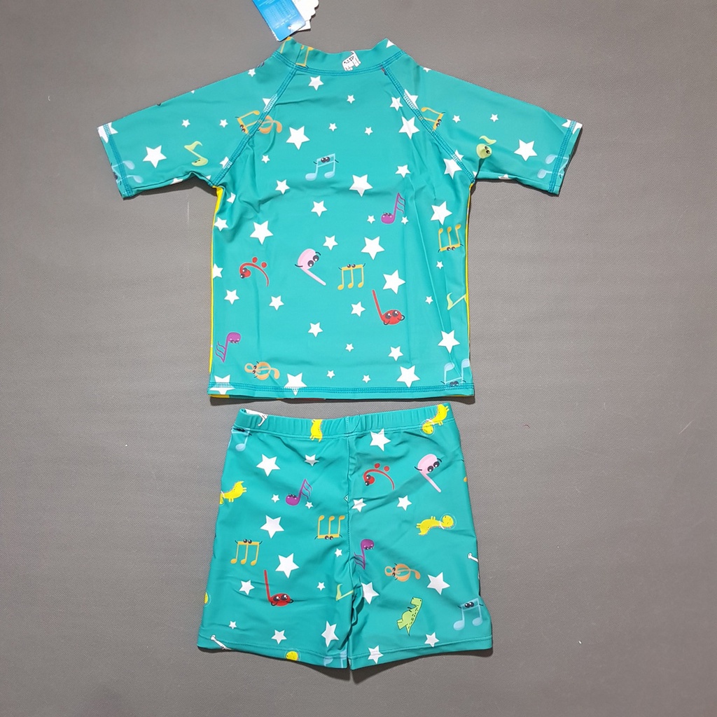 Bộ đồ bơi áo quần nón bơi khủng long đánh đàn cho bé trai