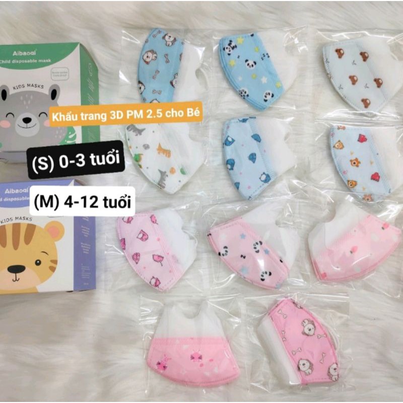 ﹝𝚂ẵ𝚗﹞ Khẩu trang 3D an toàn cho trẻ em