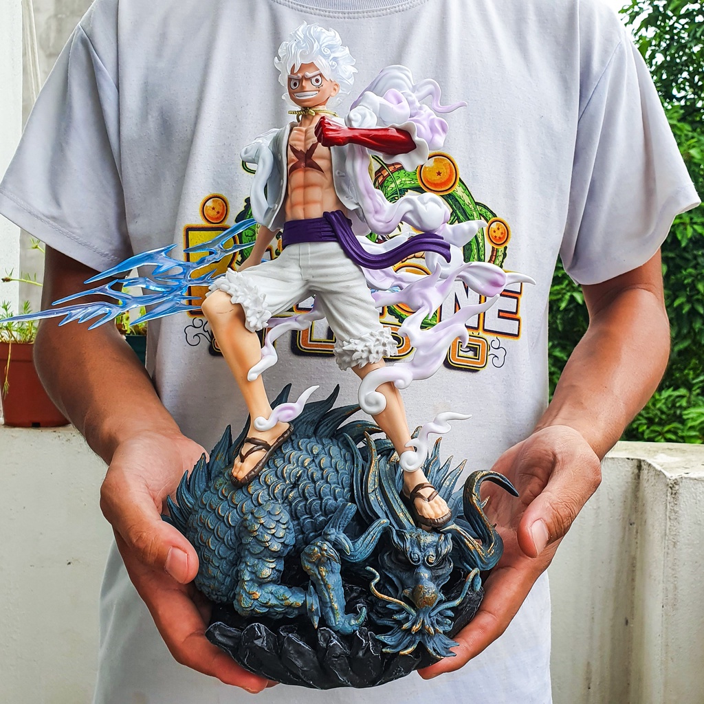 Mô hình luffy gear 5 đứng trên kaido hàng đẹp