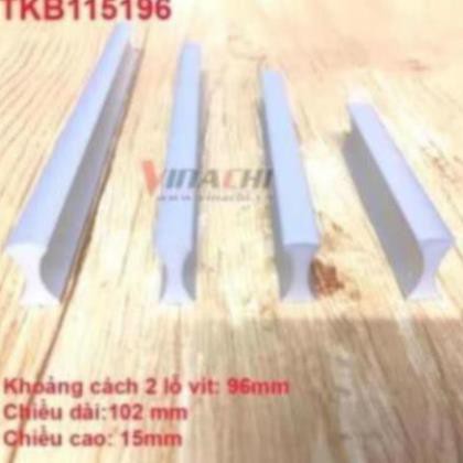 Tay Kéo Nhôm B1151 - Tay Kéo Nhôm Thanh Liền Dạng Thẳng Tay Nắm Omega 96mm