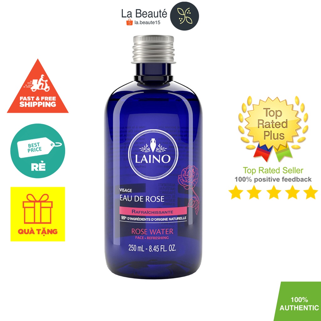 Laino Eau De Rose - Nước Cân Bằng Da Chiết Xuất Hoa Hồng 250ml