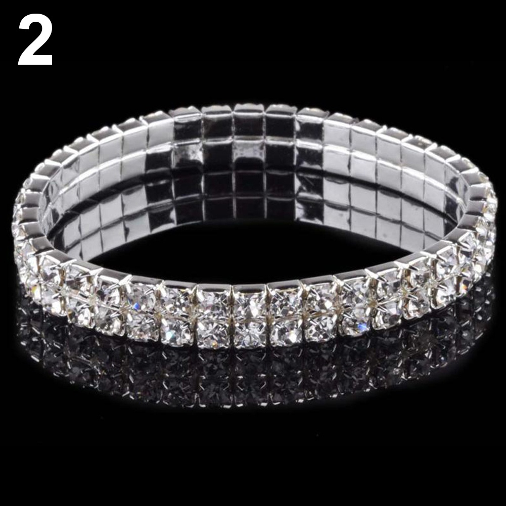 Vòng tay hợp kim đính đá thời trang cho nữ