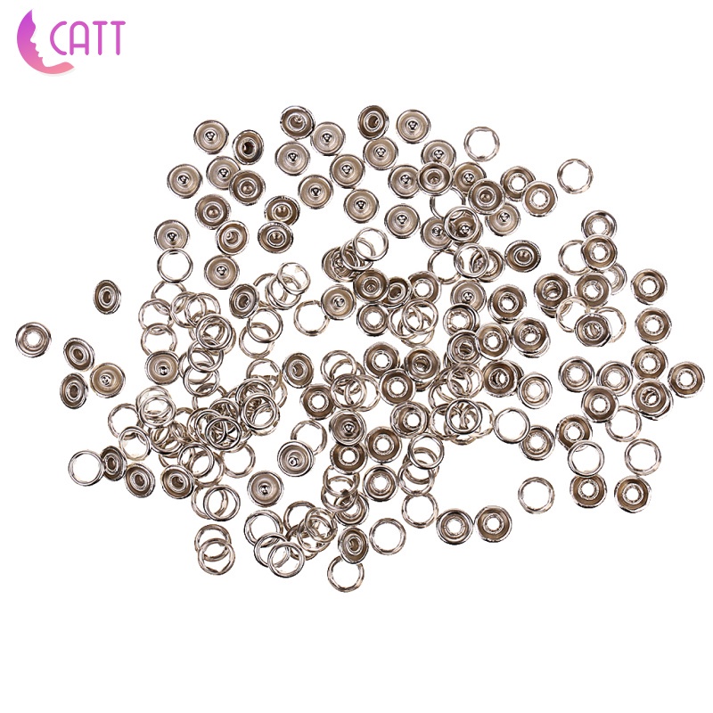 Set 50 Nút Bấm Màu Bạc 9.5mm Chuyên Dụng Cho May Vá DIY