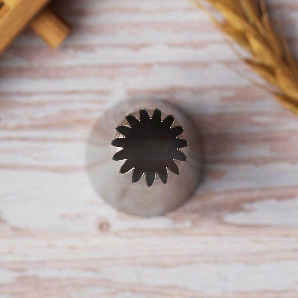 #Đuôi Bắt Bông Kem Trang Trí Bánh 6B Bằng Thép Không Gỉ