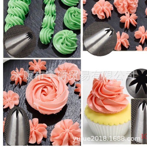[ #dụng_cụ_làm_bánh ] Đuôi / đui đúc bắt kem cao cấp inox 1M 2D 2F bắt hoa hồng cupcake - banh kem Cao cấp