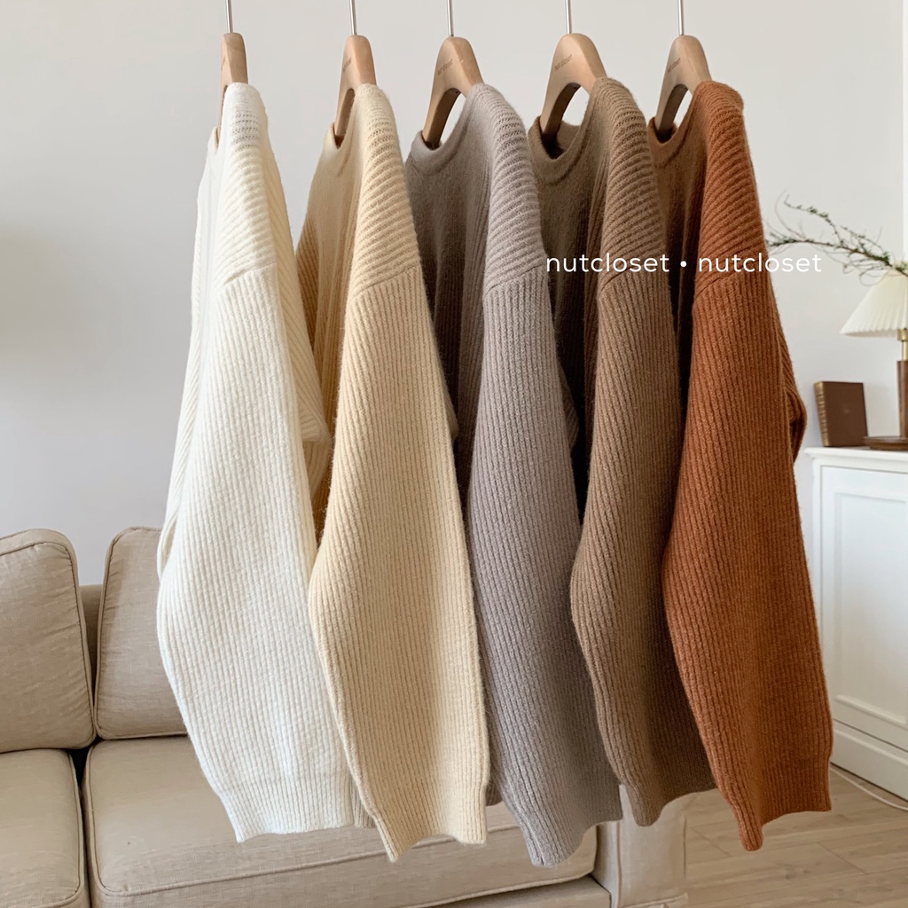 Áo len tăm dọc cổ tròn 6907_A0293