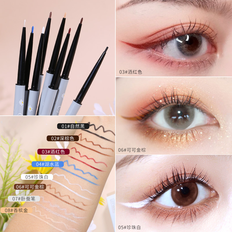 [Hàng mới về] Bút kẻ mắt Wodwod gồm 8 màu sắc tùy chọn chống thấm nước không lem màu | BigBuy360 - bigbuy360.vn
