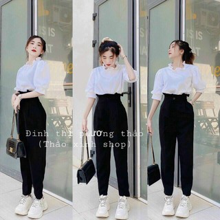 QUẦN BAGGY TÂY LƯNG CAO (KÈM VIDEO HÌNH THẬT)