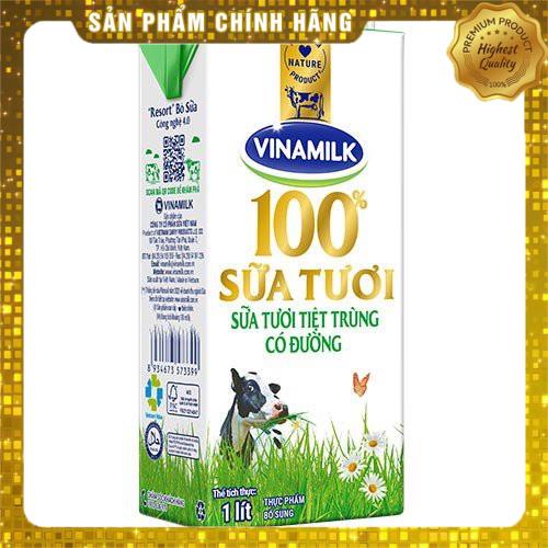 Sữa tươi tiệt trùng Vinamilk hộp 1 lít