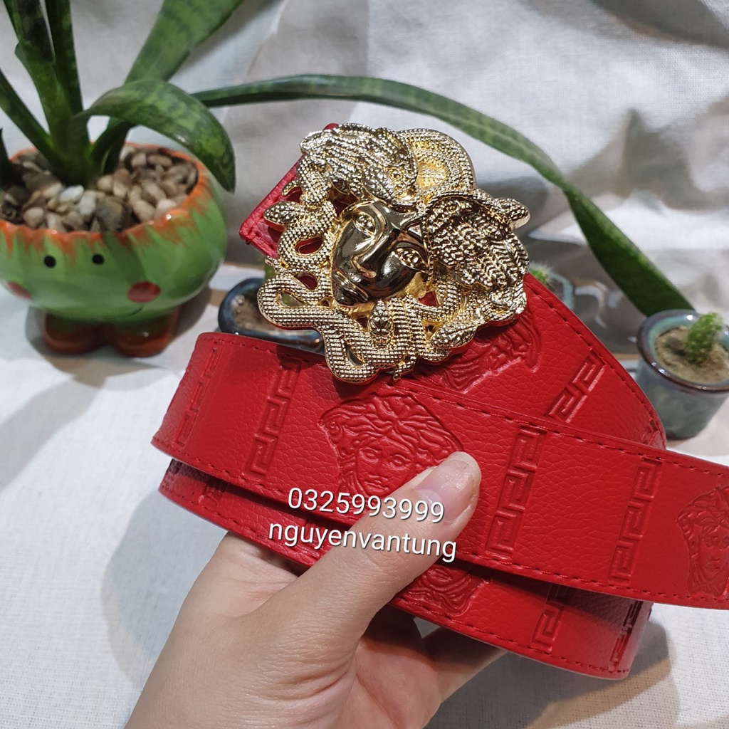 Thắt lưng nam Versace. Dây lưng Versace. Nhiều mặt khóa đủ màu dây