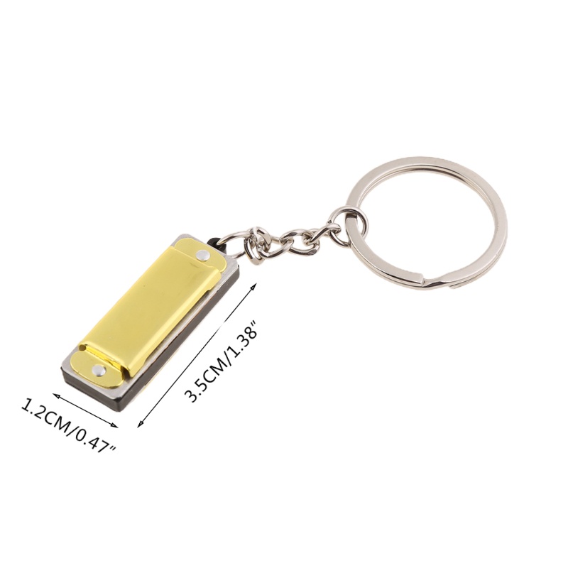 Kèn Harmonica Mini Có Móc Khóa Độc Đáo Cho Bé