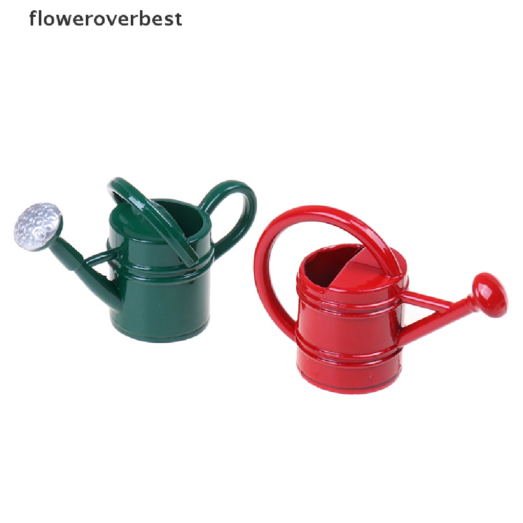 Dollhouse Watering Can Garden Sprinkle Flower Pot Miniature Decor Gift 1:12 