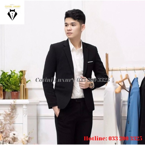 Bộ vest nam lịch lãm , vải đẹp, trẻ trung, sang trọng, đảm bảo không nhăn không xù
