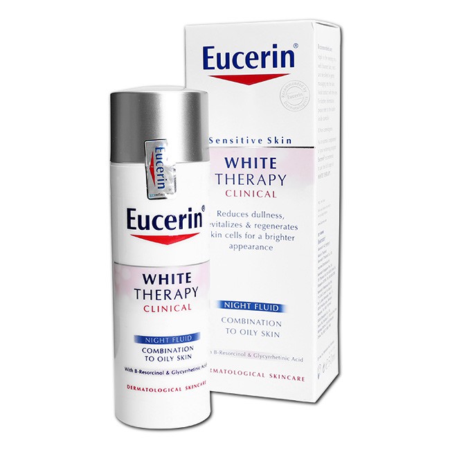 Kem Dưỡng Sáng Da Eucerin Mờ Thâm Nám Ban Đêm White Therapy Night Fluid 50ml 63047