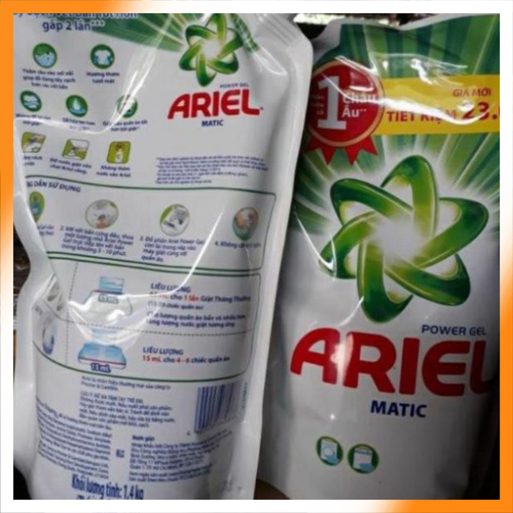 Hàng hot - combo Ariel Matic nước giặt Túi 1.4Kg