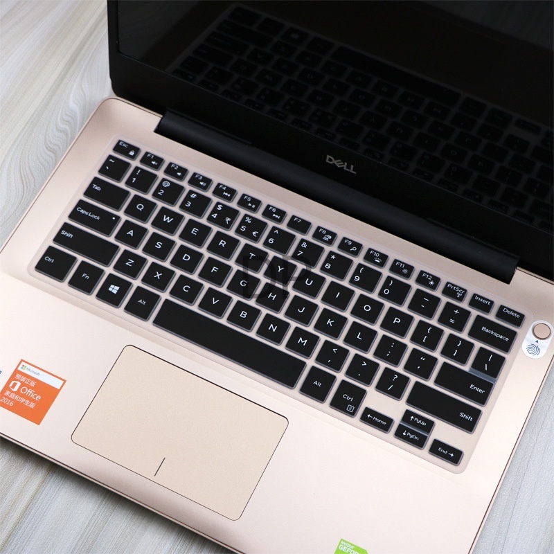 Miếng Dán Bàn Phím Silicon Mềm Siêu Mỏng Cho Dell Vostro 5000 5370 Inspiron 7380 7373 13.3 Inch