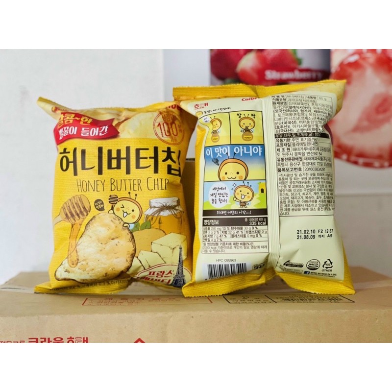 Snack khoai Tây bơ mật ong Haitai Hàn Quốc Calbee - 60g