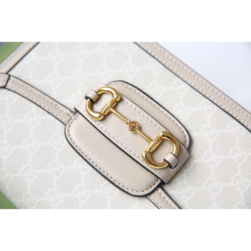 Túi Xách Nữ Horsebit 1955 Size 20 Cao Cấp Màu Tráng Có 2 Hộp