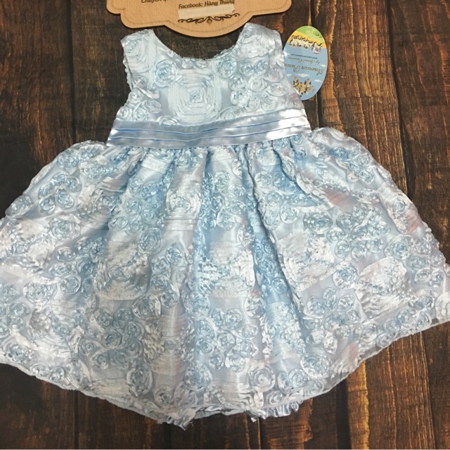 Đầm hoa  hồng bé gái hàng 2hand