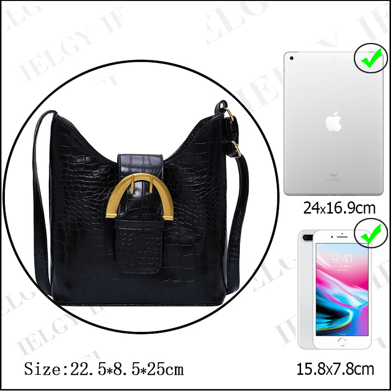 Túi Đeo Chéo Da Pu Thời Trang Hàn Quốc Cho Nữ IELGY